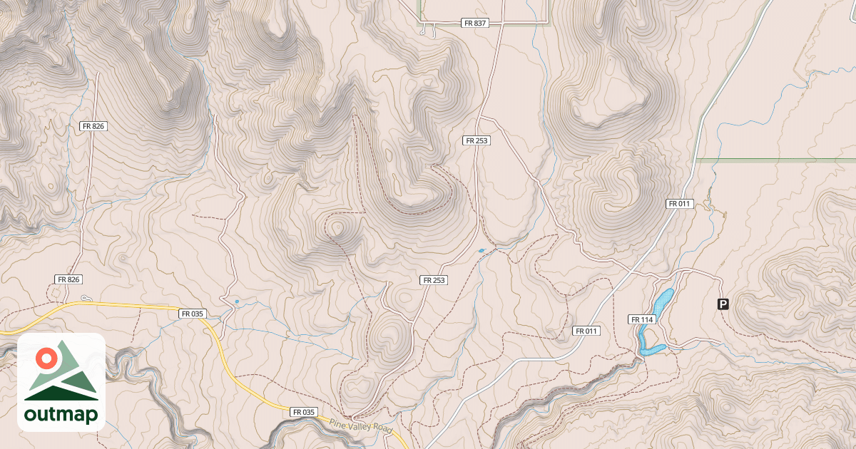 Map of GRASSY FLAT