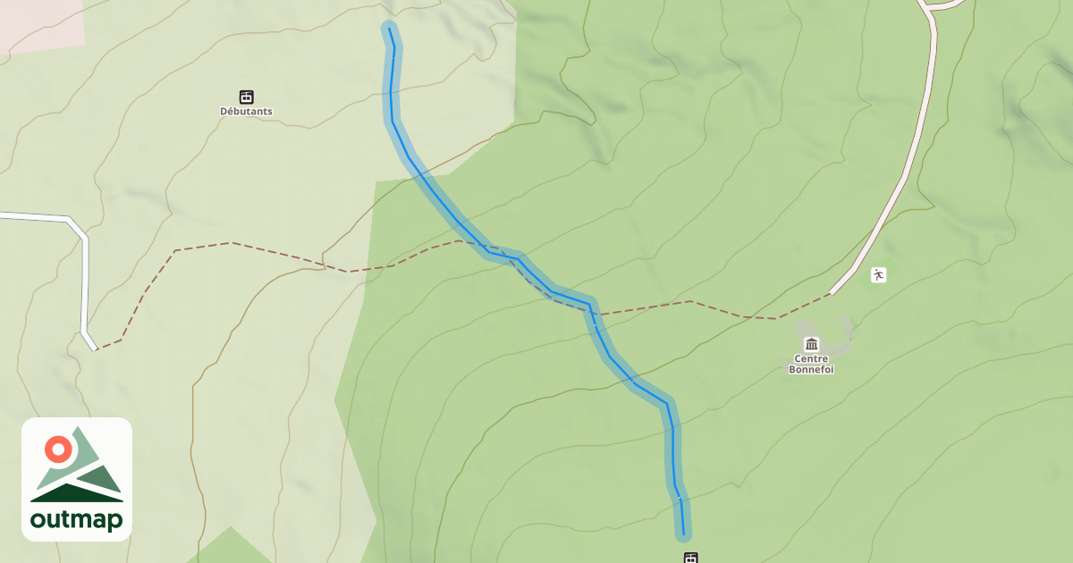 Map of Les Gentianes
