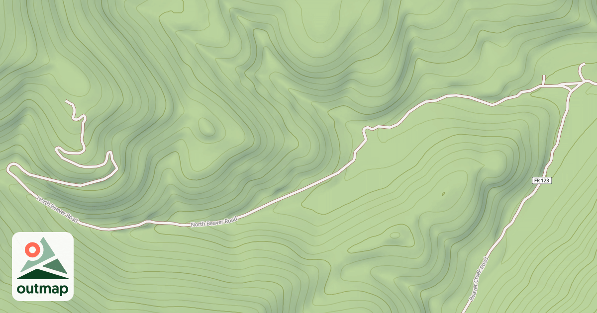 Map of NORTH BEAVER