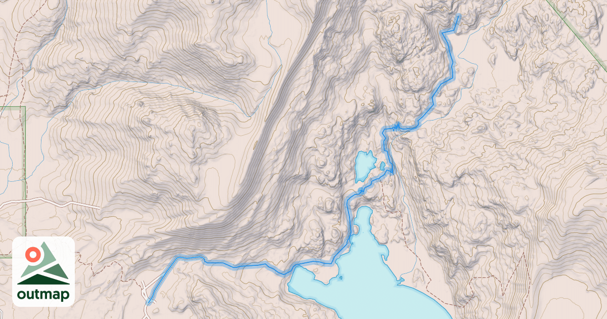 Map of Burnt Lake Trail