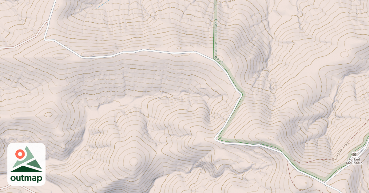Map of WEST FORKED MTN