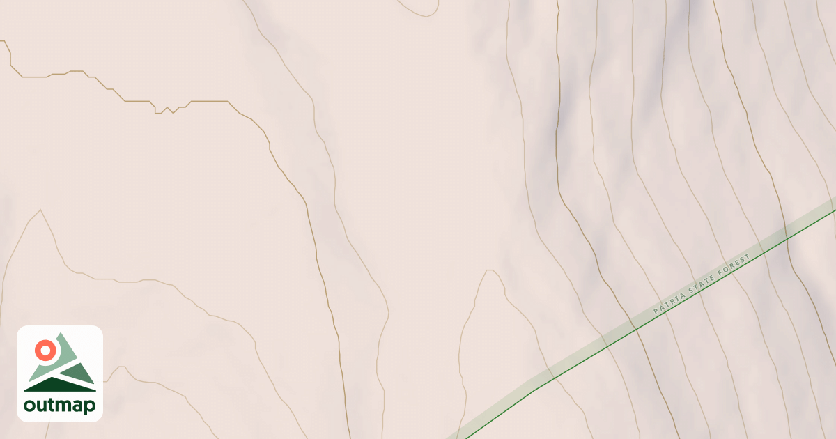Map of Unmarked Snowmobile Loop Trail