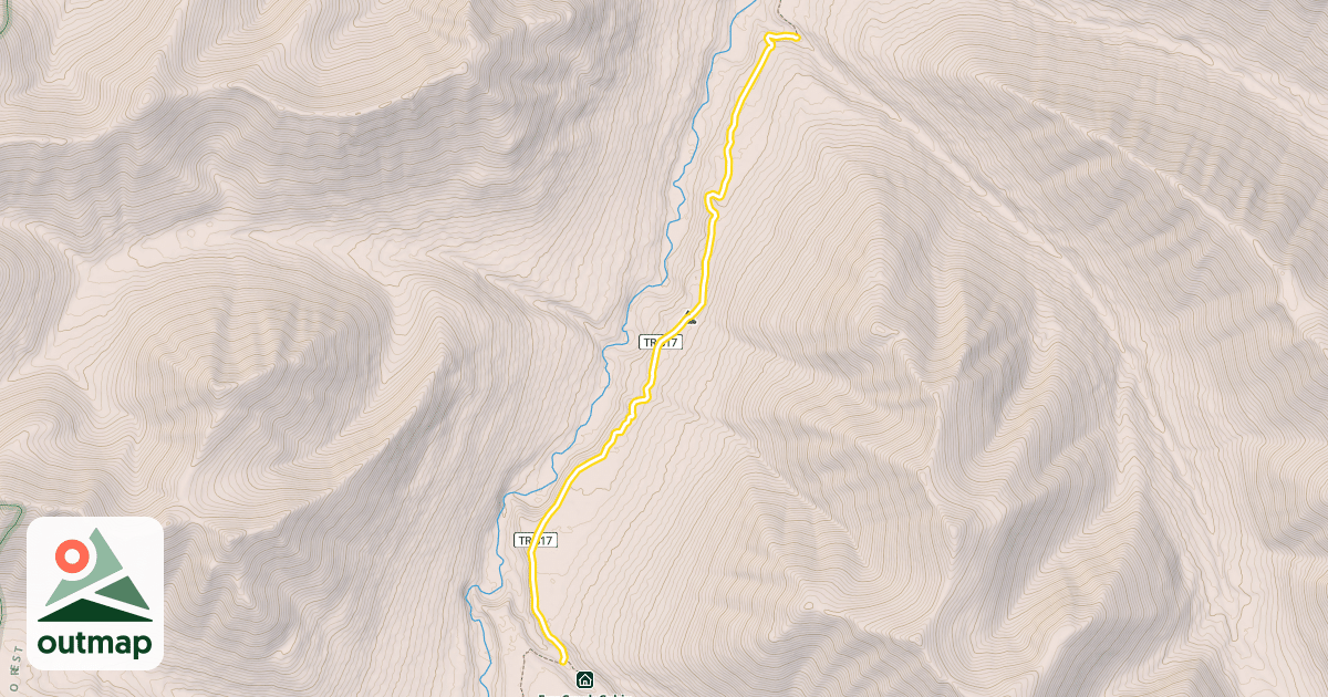 Map of Resurrection Pass Trail