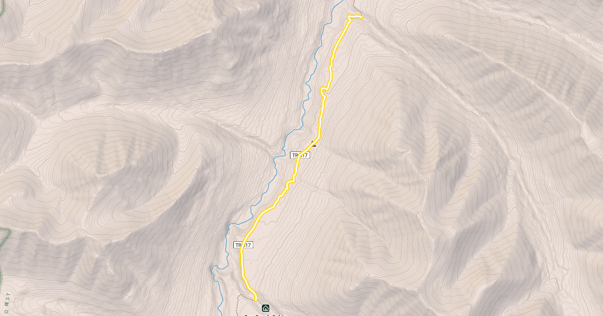 Map preview of Resurrection Pass Trail