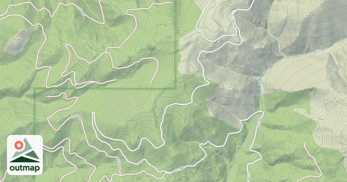 Map of (FDR) GIRD CREEK