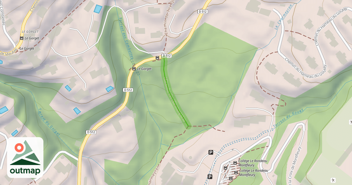 Map of Chemin du Charmeyran