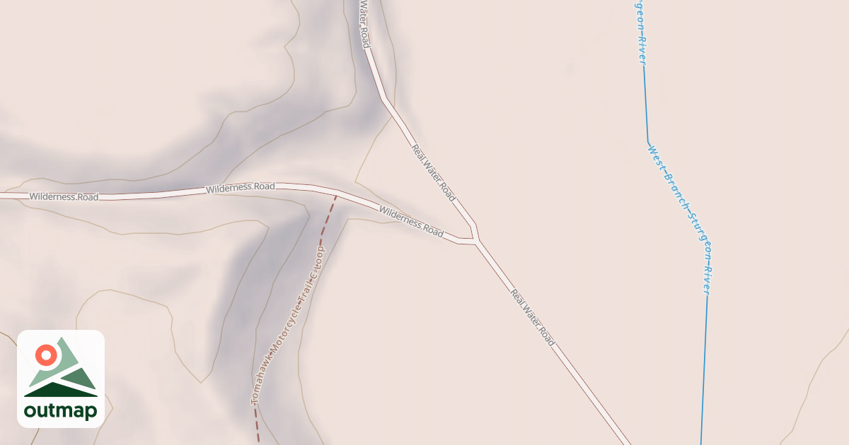 Map of Tomahawk Motorcycle Trail C Loop
