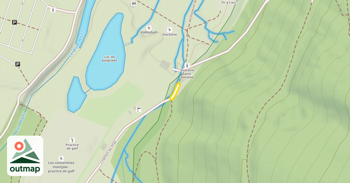 Map of Chemin du Praz