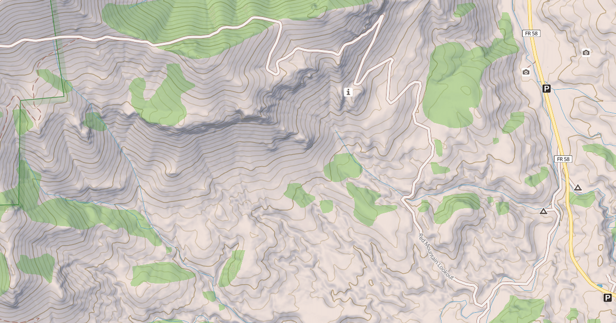 Map preview of RED MTN LOOKOUT