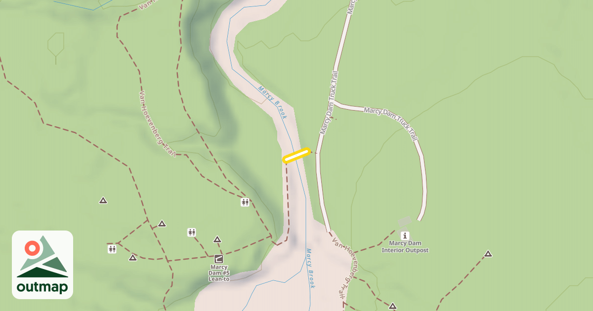 Map of Van Hoevenberg Trail