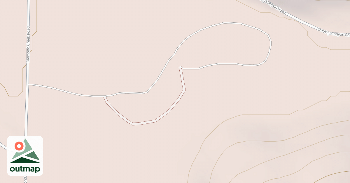 Map of DIAMOND CRK. CG SPUR B