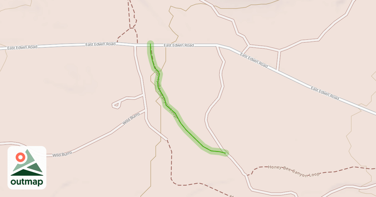 Map of Honey Bee Canyon Loop