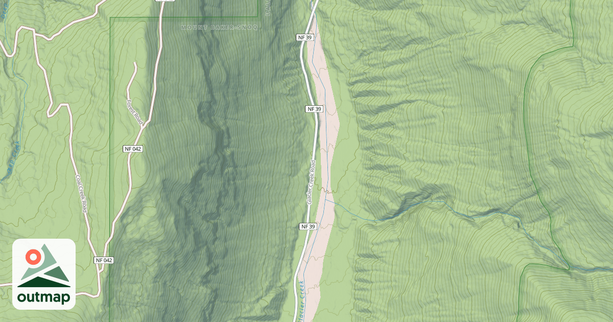 Map of GLACIER CR