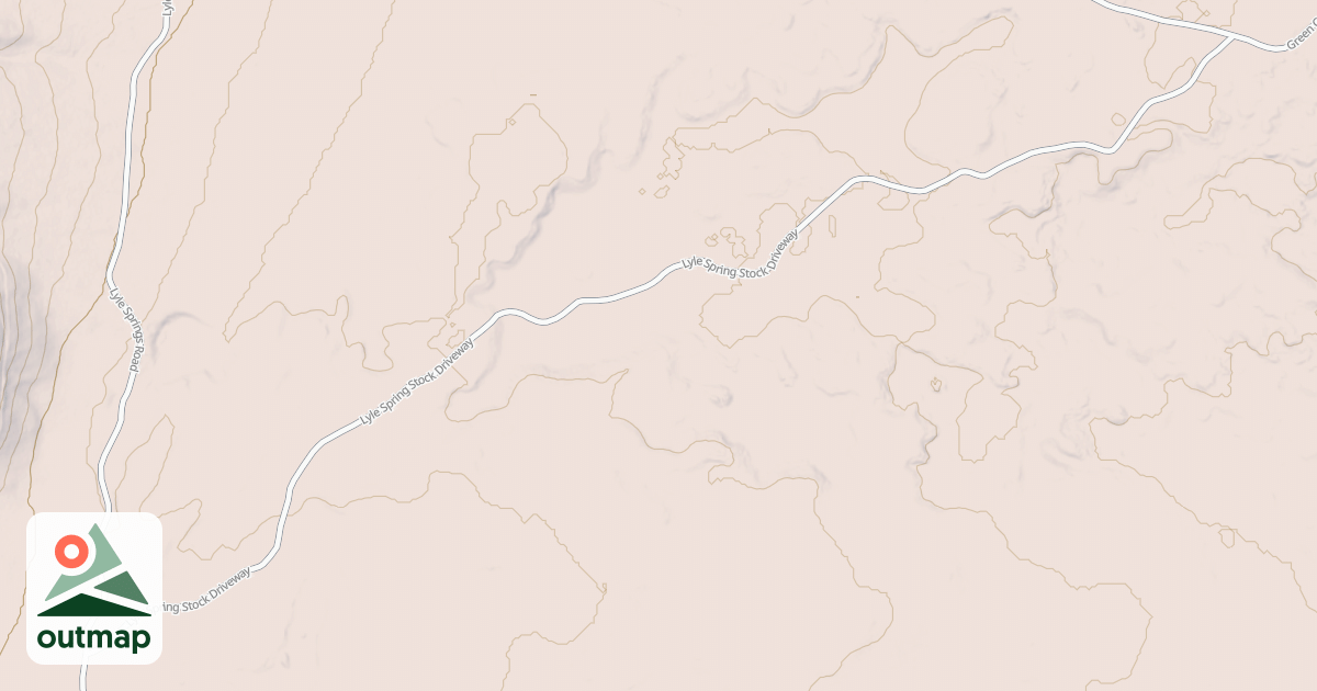 Map of LYLE SPRINGS STOCK DRIVEWAY