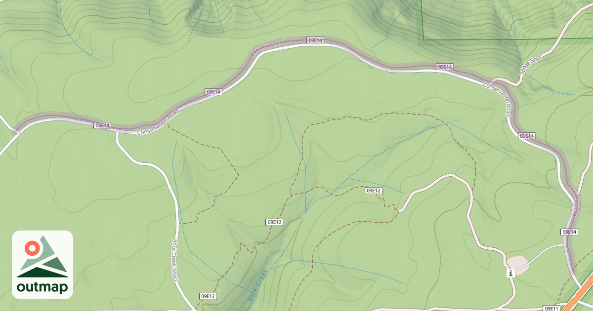 Map of Pfeiffer Trail