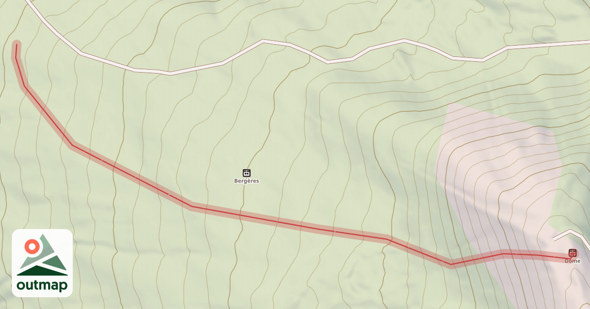 Map of Tête Dure