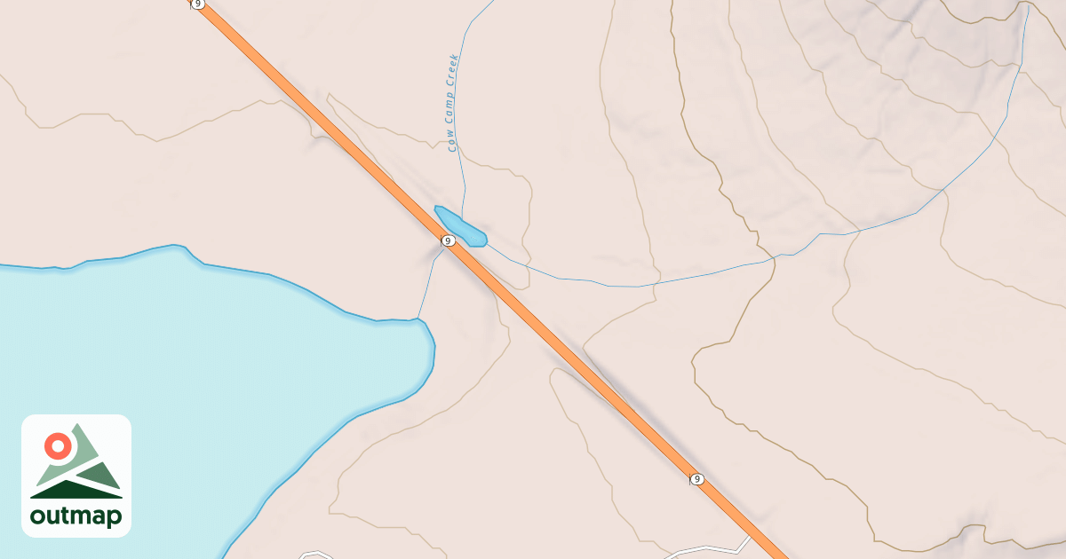 Map of COW CAMP ACCESS RD