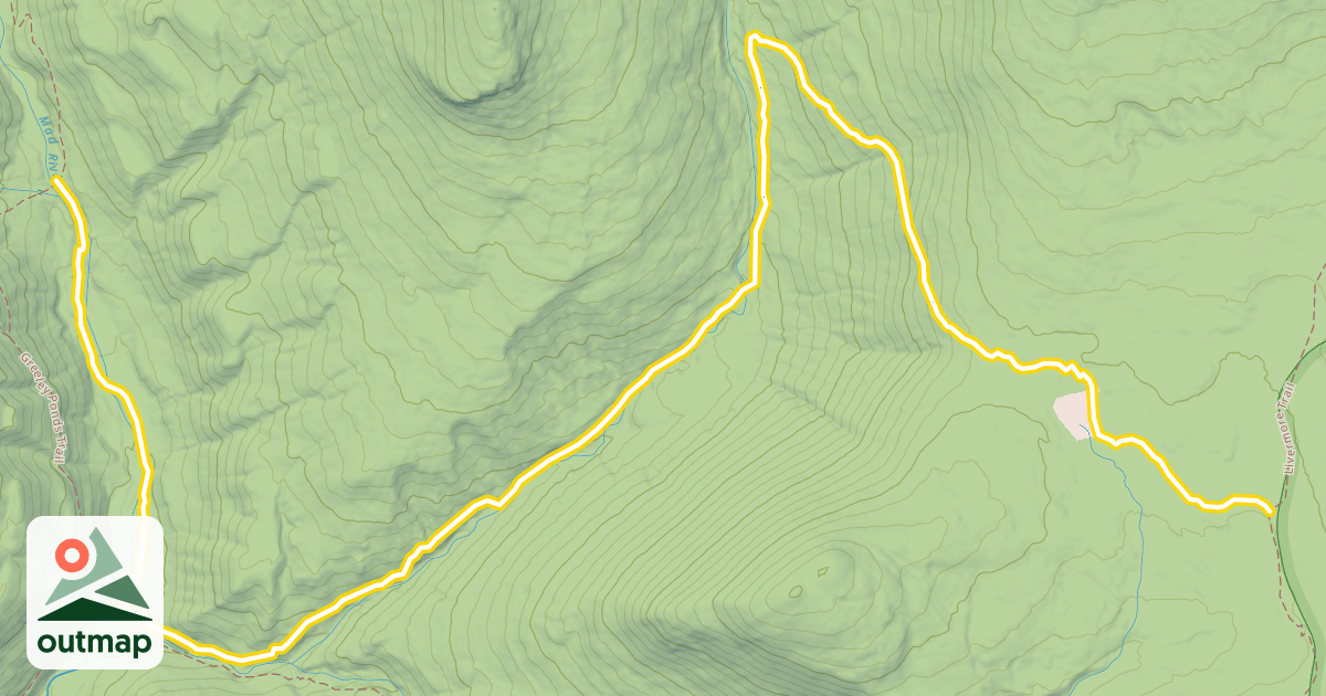 Map of Kancamagus Brook XC Trail