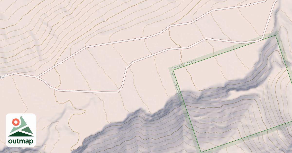 Map of USFS Motor Vehicle Use Map Trails 12444
