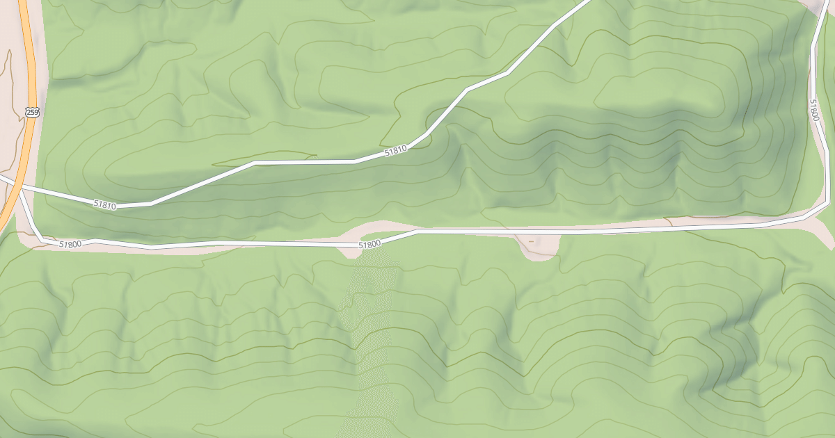 Map preview of USFS National Forest System Roads {14EAC105-F857-4A5F-AC46-D1CE8B07F163}