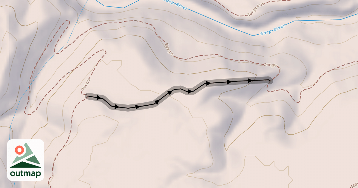 Map of Razorback Ridge