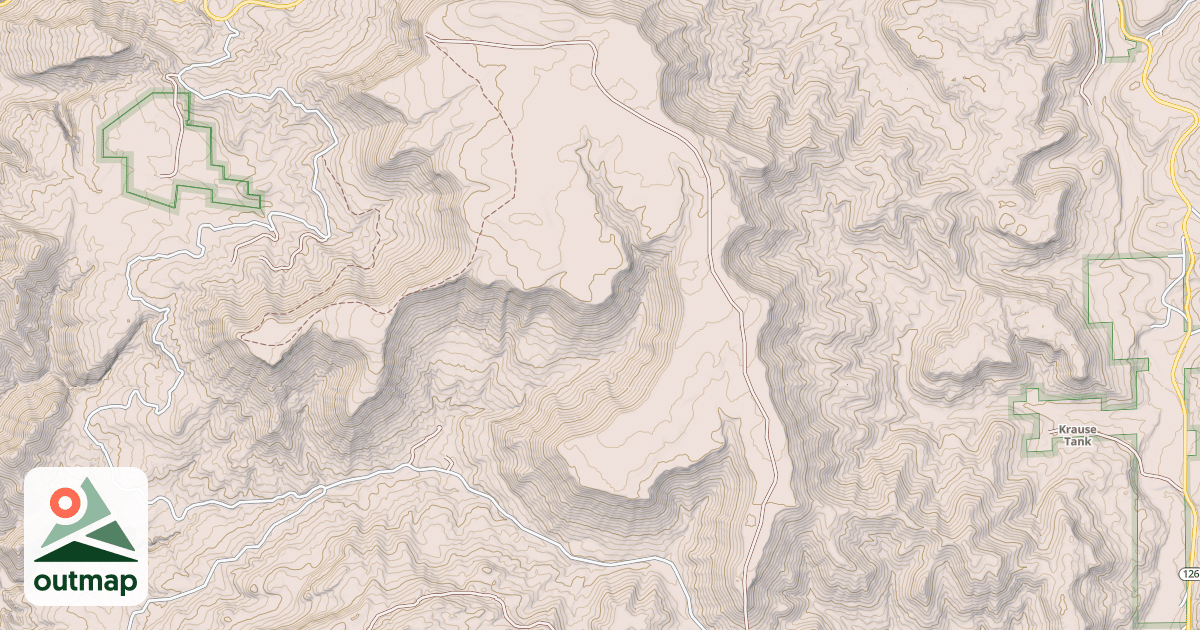 Map of BLUE BIRD MESA