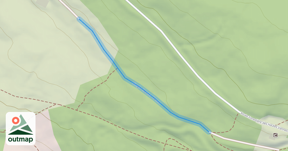 Map of Single Hautes Vanne