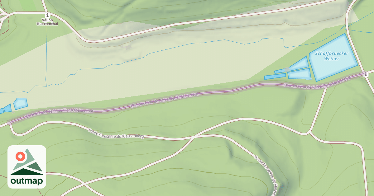 Map of Chemin rural de Ratzwiller à Meisenthal