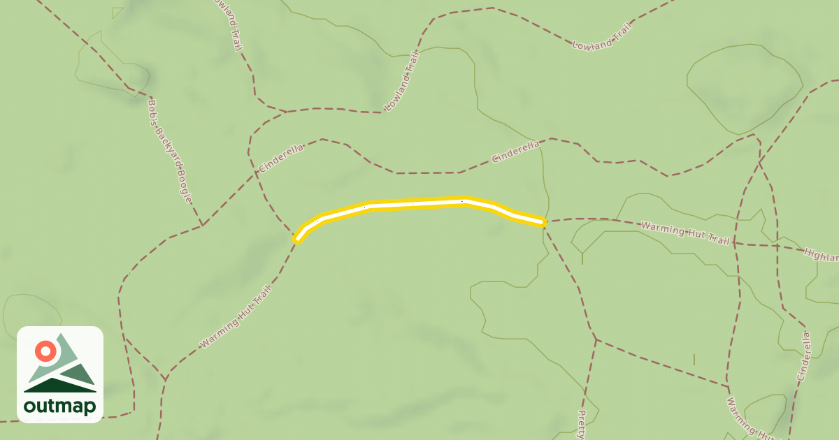 Map of Warming Hut Trail