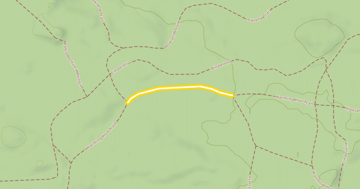 Map preview of Warming Hut Trail