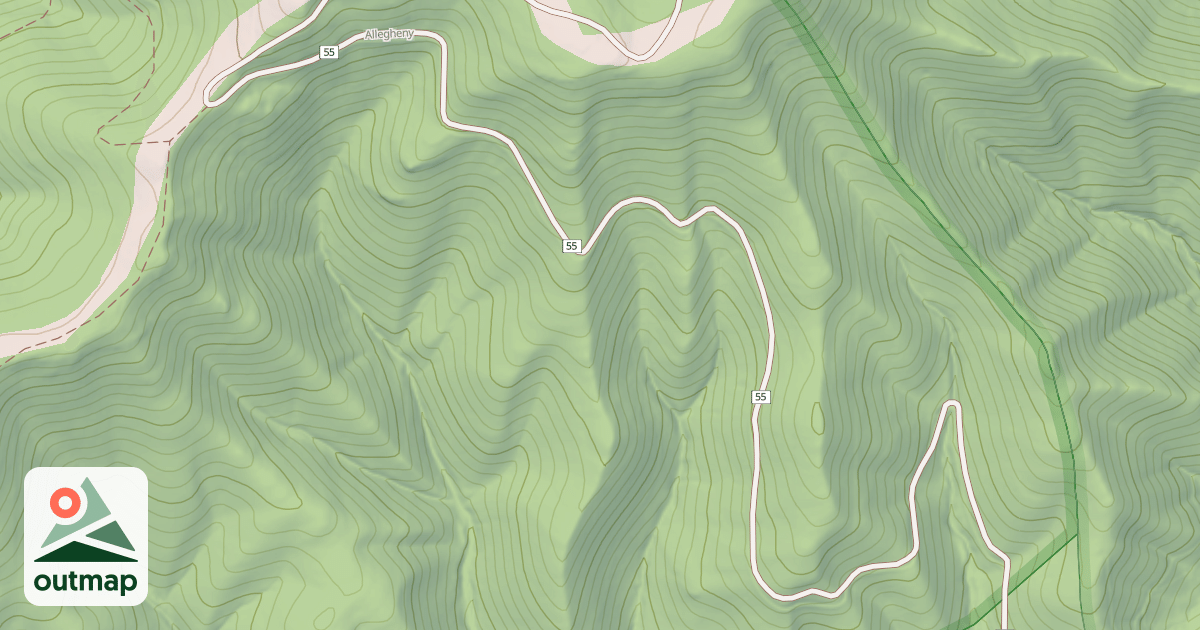 Map of ALLEGHENY