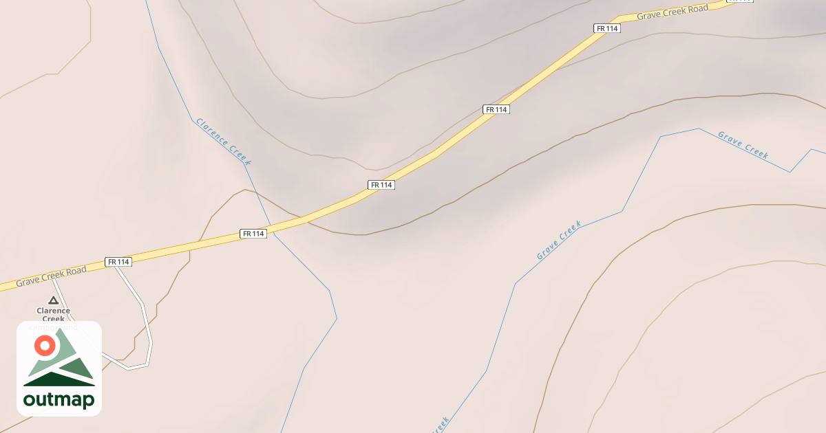 Map of CLARENCE CREEK GUARD STATION