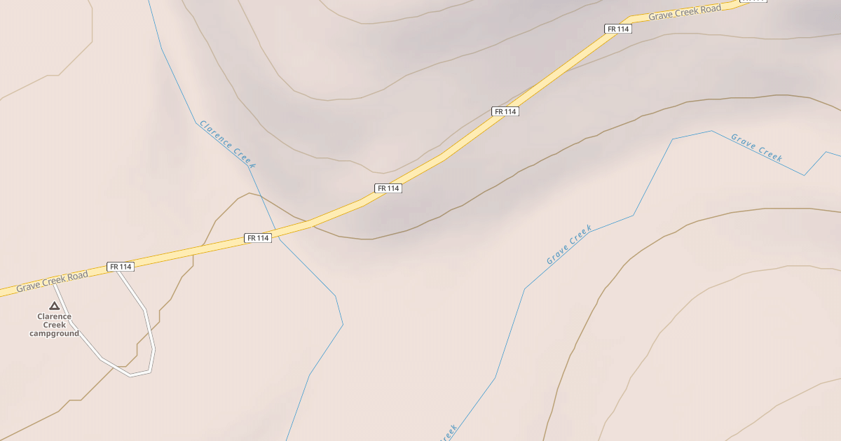 Map preview of CLARENCE CREEK GUARD STATION