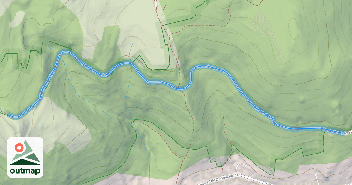 Map of Chemin des Crêtes
