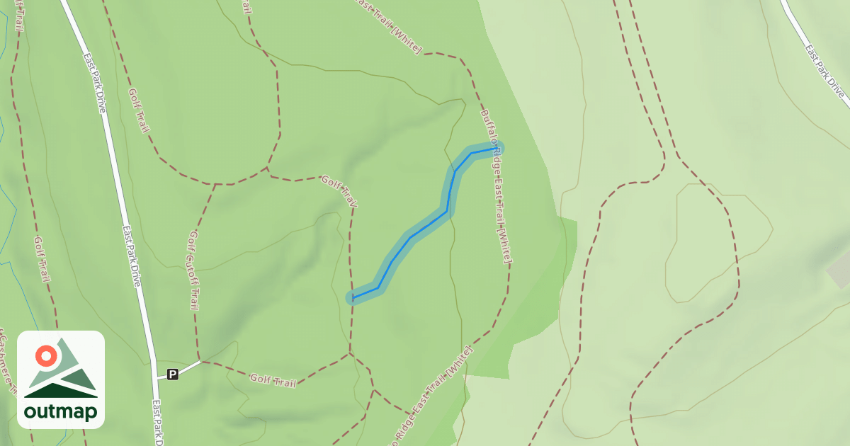 Map of Golf East Trail