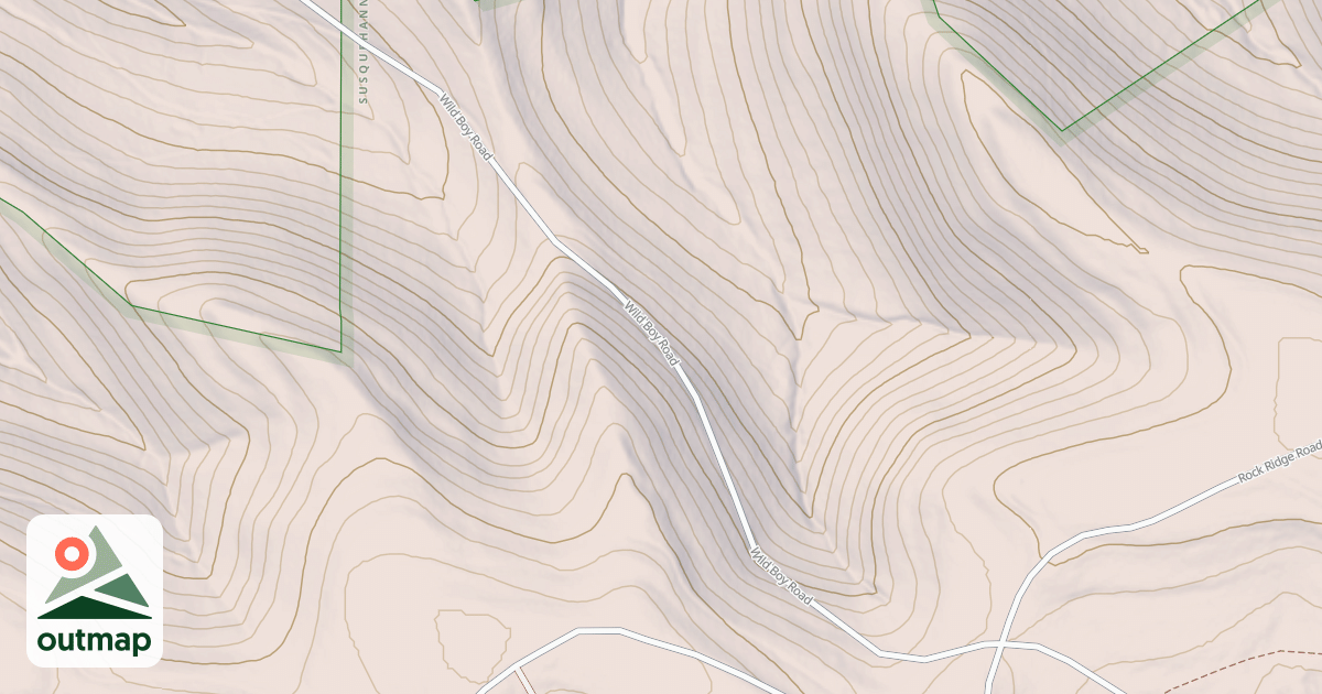 Map of Susquehannock State Forest Snowmobile Trails