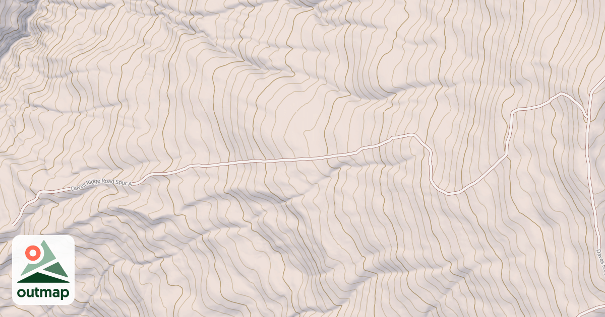 Map of DAVES RIDGE SPUR A