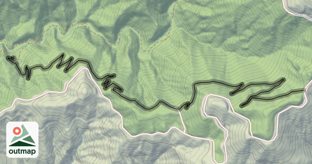 Map of Sunset Ridge Trail