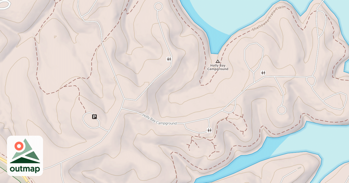 Map of HOLLY BAY