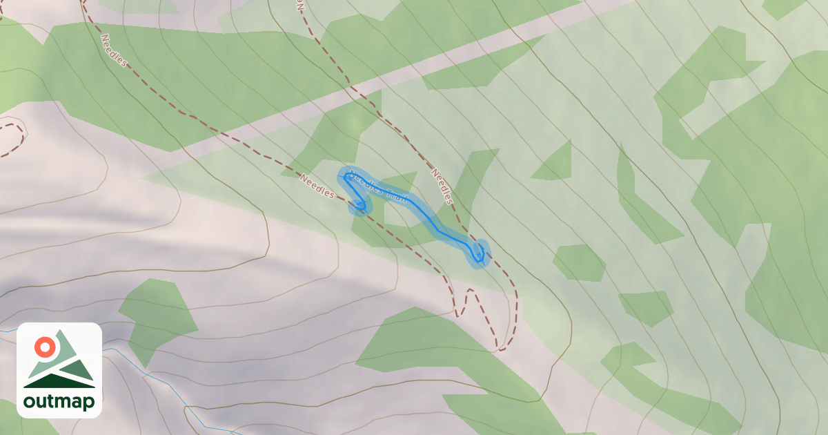 Map of Needles Trail