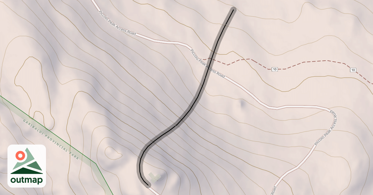 Map of Piccolo North Face