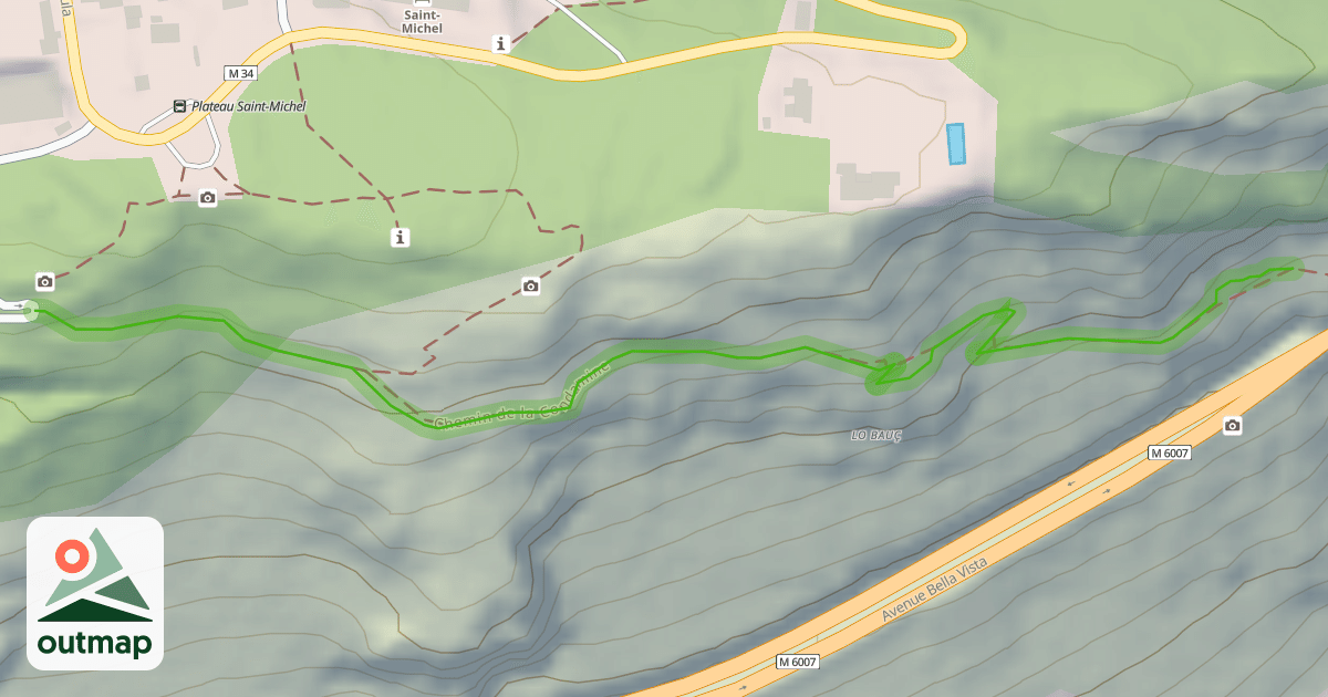 Map of Chemin de la Condamine