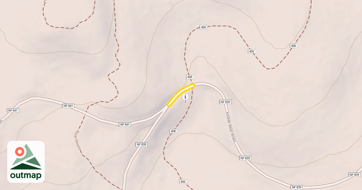 Map of Kodiak Bear Road