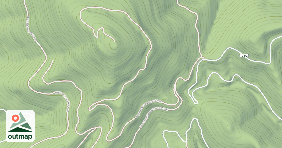 Map of Haystack Mountain Ohv