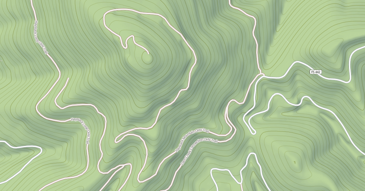 Map preview of Haystack Mountain Ohv