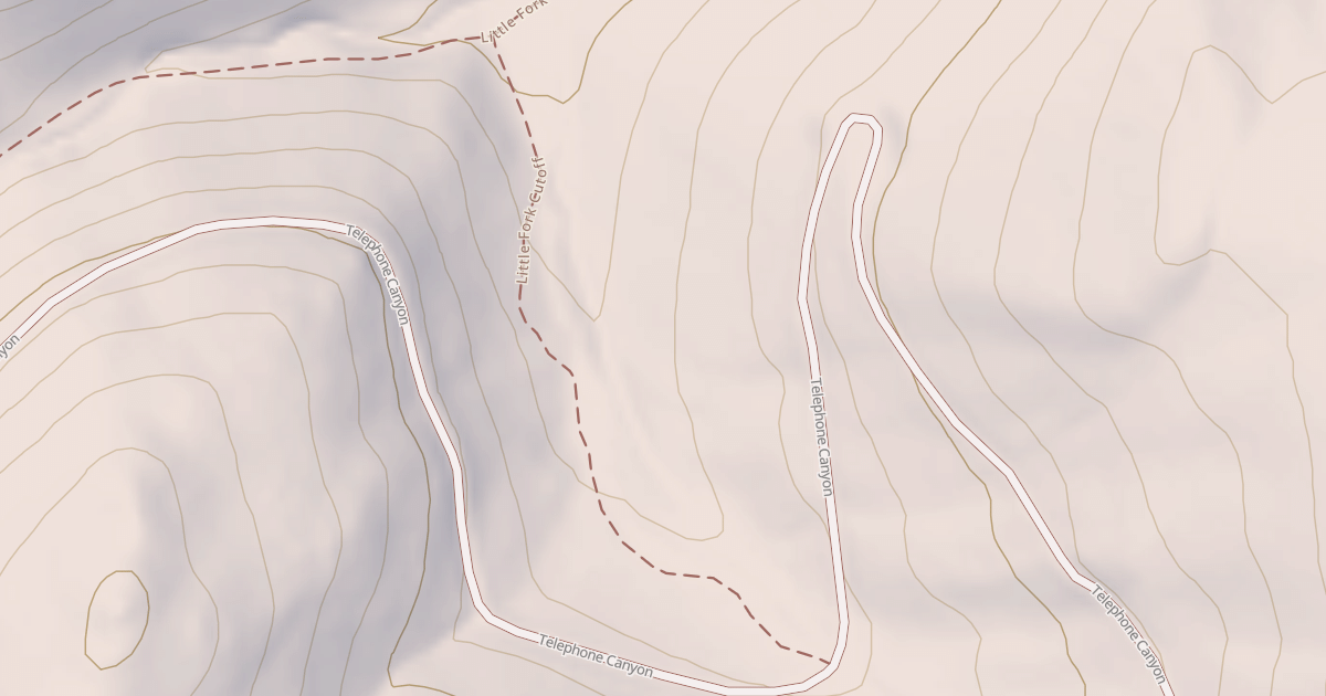 Map preview of Little Fork Cutoff