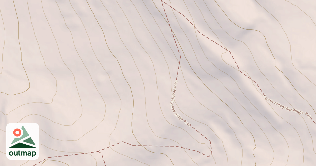 Map of Fourth Of July/red Ridge