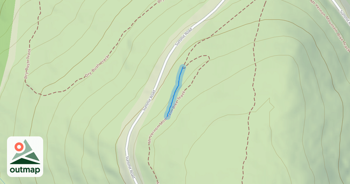 Map of Mt Vernon Mountain Bike Track