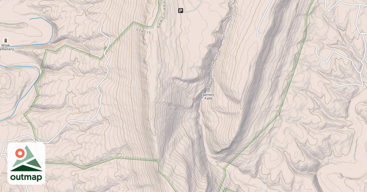 Map of Chestnut Flats Road in Fulton