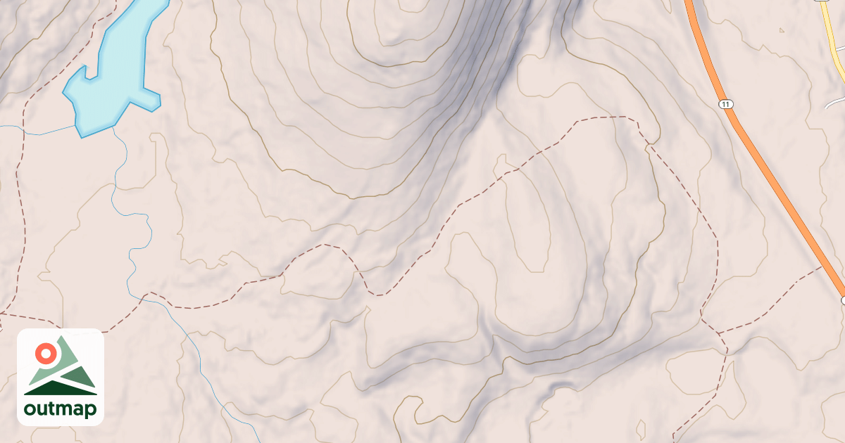 Map of Langille's snowmachine trail